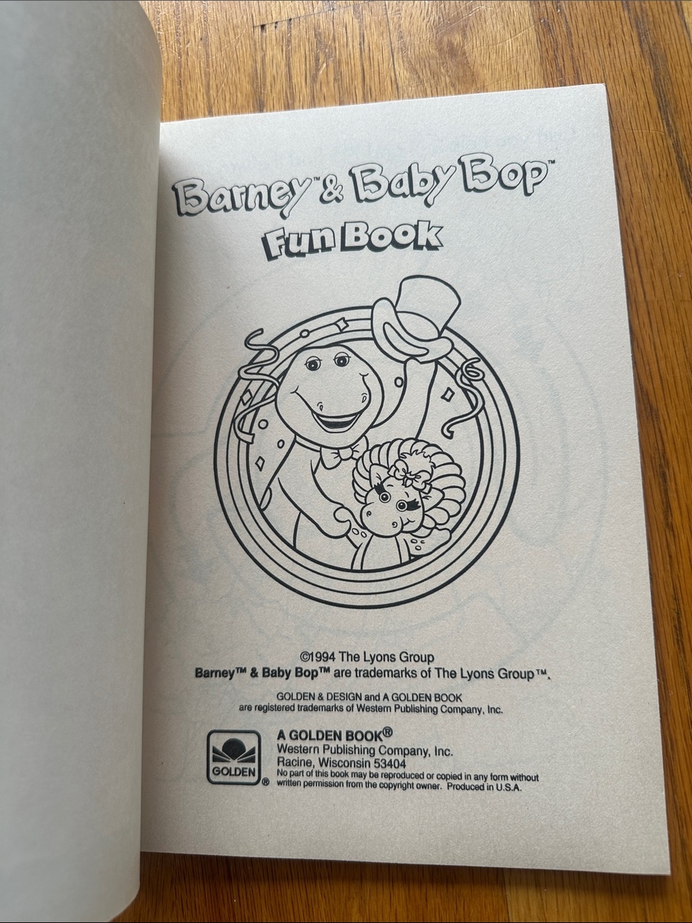 Vintage Barney & Baby Bop Coloring & Activity Books - Blue, Green, Purple - Picture 8 of 9